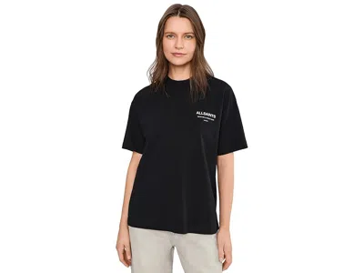 Allsaints Dreamer Etta Oversize Cotton Graphic T-shirt In Black