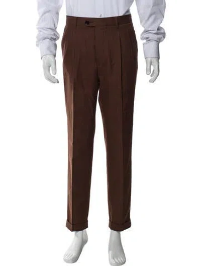 Pre-owned Allsaints Dress Pants In Brown