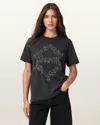 Allsaints Drip Tee In Black