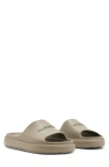 Allsaints Dune Slip On Logo Slides In Grey