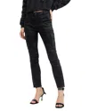 Allsaints Duran Skinny Cargo Jeans In Washed Black In Washed Black