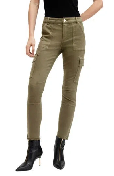 Allsaints Duran Camp Skinny Cargo Pants In Green