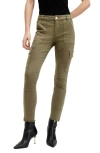 Allsaints Duran Cargo Pants In Khaki Green