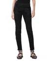 Allsaints Duran Skinny Fit Cargo Jeans In Camo Black