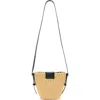 Allsaints Ebro Woven Straw Cross Body Bag In Natural