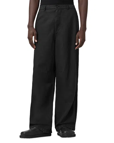 Allsaints Echo Wide Leg Trousers In Black