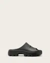 Allsaints Eclipse Flatform Slide Sandal In Black