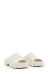 Allsaints Eclipse Rubber Platform Sandals In White