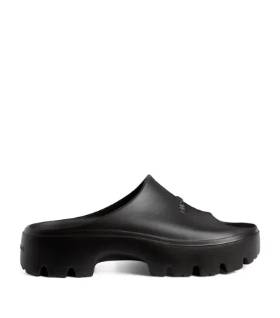 Allsaints Eclipse Flatform Slides In Black