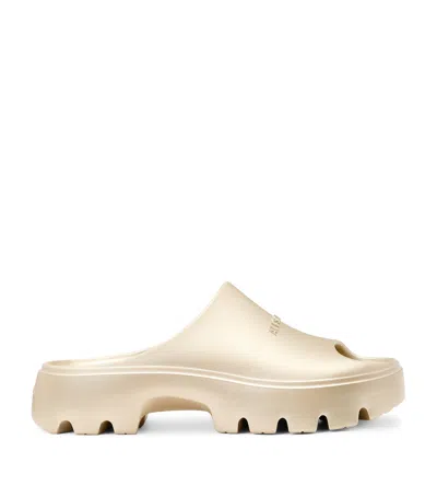 Allsaints Eclipse Flatform Slides In Yellow