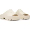 Allsaints Eclipse Rubber Platform Sandals In Chalk White