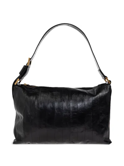 Allsaints Edbury Panel Shoulder Bag In Black