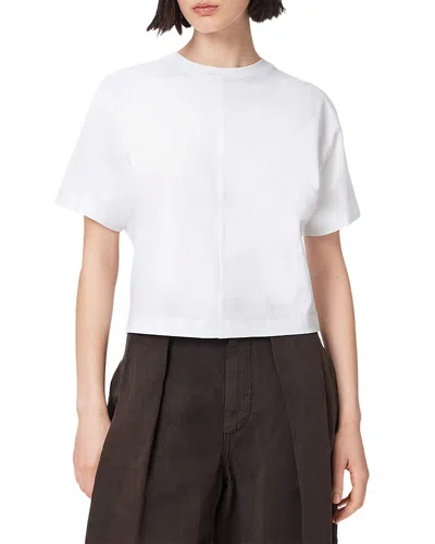 Allsaints Eden Artia Fitted Cotton Tee In White