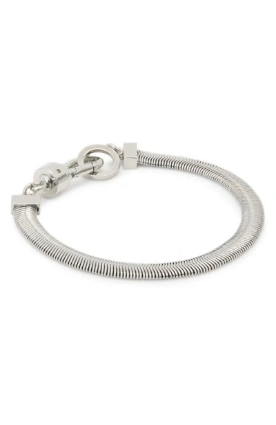 Allsaints Eden Snake Chain Bracelet In Silver