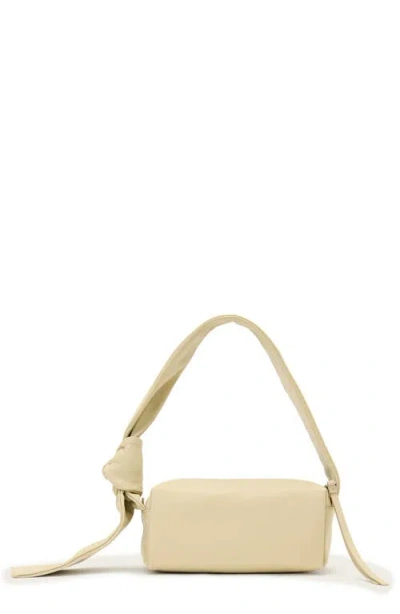 Allsaints Effie Knot Leather Shoulder Bag In Neutral