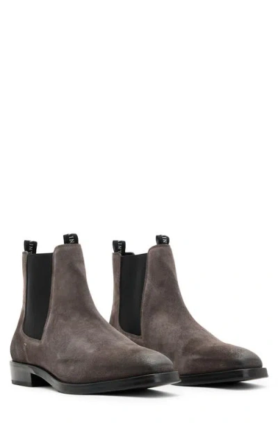Allsaints Creed Chelsea Boot In Charcoal Grey