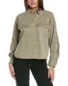 Allsaints Eliana Denim Shirt In Green
