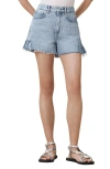 Allsaints Eliana Ruffle Cutoff Denim Shorts