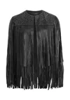 Allsaints Elias Astral Leather Vest In Black