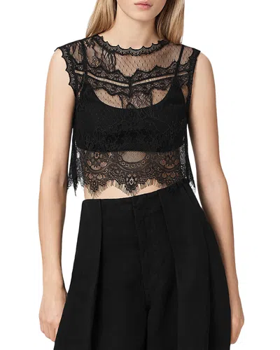 Allsaints Eliza Tank In Black