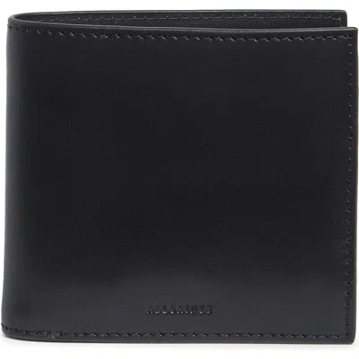 Allsaints Elkka Bifold Leather Wallet In Black