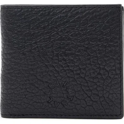 Allsaints Elkka Haven Leather Bifold Wallet In Black