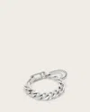 Allsaints Ella Hexagon Chain Bracelet In Warm Silver