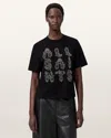 Allsaints Ella Lisa Embellished T-shirt In Black