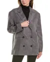 Allsaints Elle Blazer In Gray