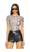 Allsaints Ellie Mesh Tee In Flow Ecru White
