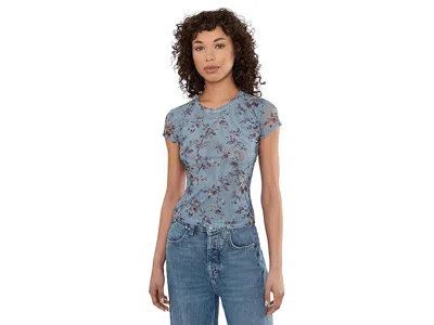 Allsaints Ellie Mesh T-shirts In Blue