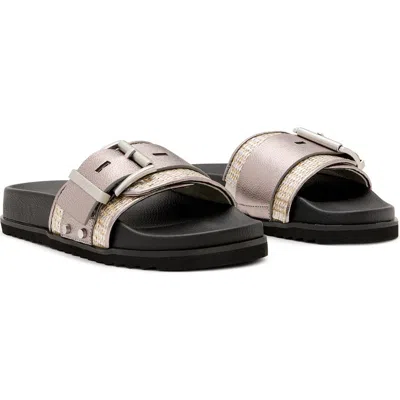 ALLSAINTS ALLSAINTS ELLIE RAFFIA STUD SLIDE SANDAL