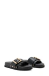 Allsaints Ellie Stud Slide Sandal In Black
