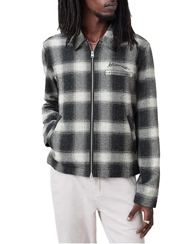 ALLSAINTS ELLIS COTTON YARN DYED CHECK JACKET