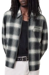 Allsaints Ellis Checked Embroidered Zip Up Jacket