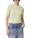 Allsaints Elsie Merino Cashmere Blend T-shirt In Jade Green