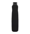 Allsaints Cassidy Embellished Trim Midi Dress In Black