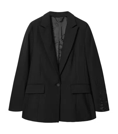 Allsaints Embellished Ottie Skull Blazer In Black