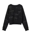 Allsaints Embellished Separo Sweatshirt In Black