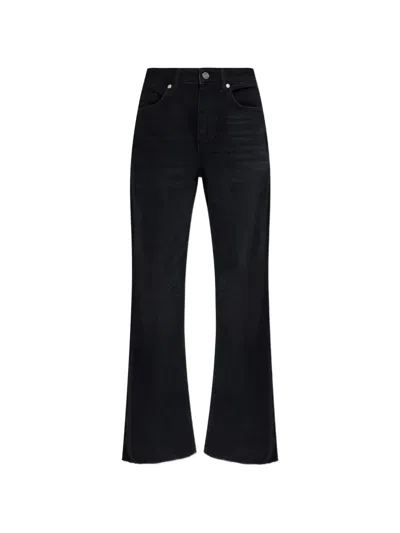 Allsaints Ember Flared Denim Jeans In Black