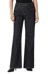 Allsaints Ember Sparkle Wide Leg Jeans In Black