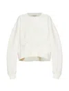 Allsaints Womens Sea Green Pippa Snarl Logo-embroidered Cotton Sweatshirt In Neutral