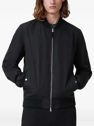 Allsaints Embroidered Zip-front Reversible Bomber Jacket