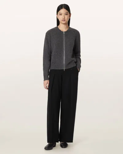 Allsaints Emilia Pleated Pants In Black