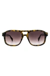 Allsaints Enzo 54mm Aviator Sunglasses In Brown