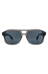 Allsaints Enzo 54mm Aviator Sunglasses In Gray
