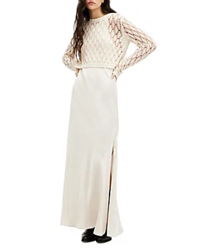 Allsaints Erin Dress In Cream White