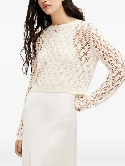 Allsaints Erin Slip Dress In White