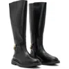 Allsaints Escher Rider Knee High Boot In Black