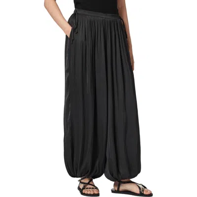 Allsaints Mid-rise Casual Pants In Black